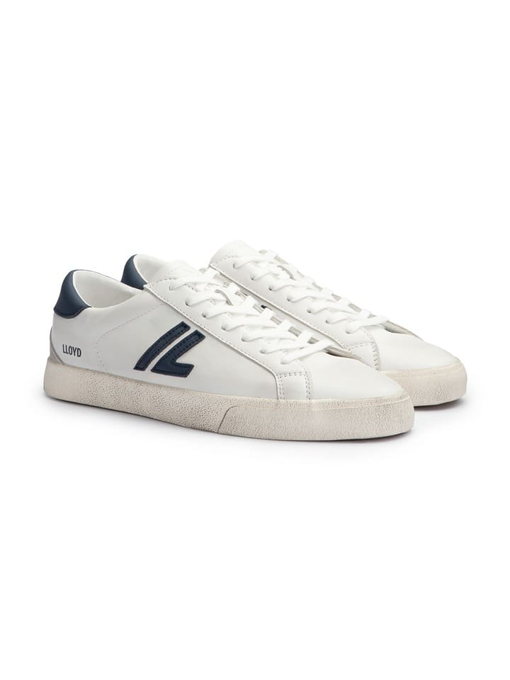 LLOYD Skórzane sneakersy w kolorze czarno-białym