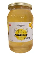 Miód - Miód akacjowy nektarowy 1,2 kg / Pasieka Bronowice - miniaturka - grafika 1