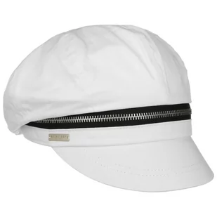Czapka Kaszkiet Zip Cotton by Seeberger, biały, One Size - Czapki męskie - miniaturka - grafika 1