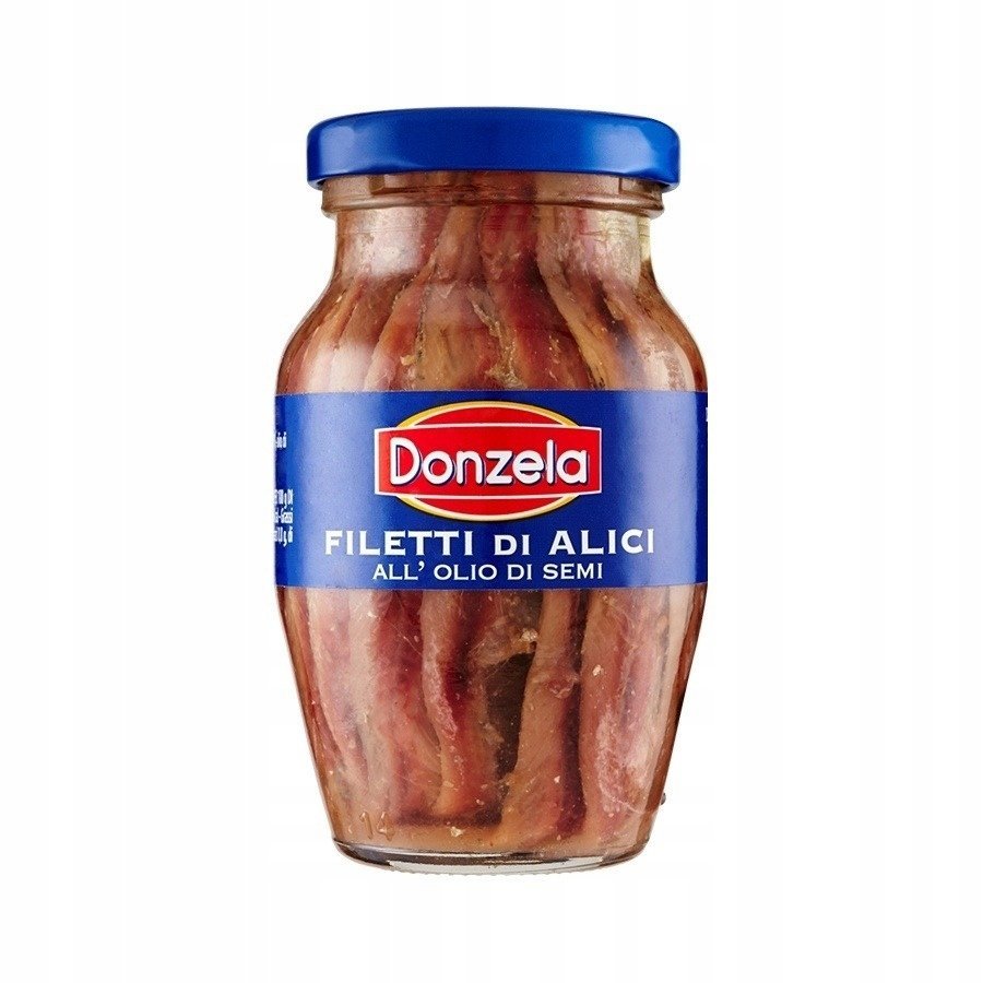 Fileciki z sardeli w oleju słonecznikowym 80 g DONZELA Włoskie
