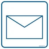 Systemy ekspozycyjne i znaki informacyjne - RA038 POCZTA, FN - FOLIA SAMOPRZYLEPNA; (300X300MM) - miniaturka - grafika 1