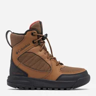Buty dla chłopców - Zimowe trzewiki młodzieżowe chłopięce wodoodporne Columbia Youth Portlander Omni-Heat 2078901234 37 (5US) Brązowe (195981577150) - miniaturka - grafika 1