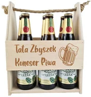 Gadżety dla niej i dla niego - Nosidełko na piwo Tata Koneser Piwa Prezent na Dzień Ojca - miniaturka - grafika 1