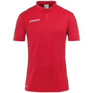 Koszulki męskie - uhlsport Męska koszulka polo, czerwona, 140, czerwony - miniaturka - grafika 1