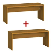 Wyposażenie sportowe i gimnastyczne - Ławka szatniowa 1+1 GRATIS, 1000 mm, czereśnia - miniaturka - grafika 1