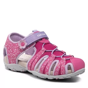 Geox Sandały J S.Roxanne B J92D9B 0CE15 C8257 D Fuchsia/Lilac - Sandały damskie - miniaturka - grafika 1