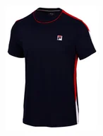 Koszulki sportowe męskie - Koszulka męska Fila  T-Shirt Gabriel White/Navy L - miniaturka - grafika 1