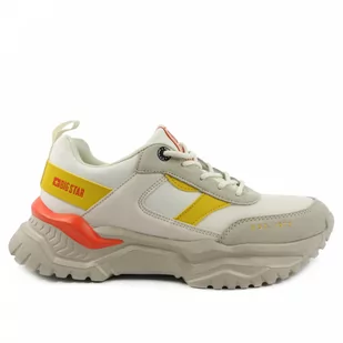 Sneakersy damskie Big Star JJ274A411 beżowe - Sneakersy damskie - miniaturka - grafika 1