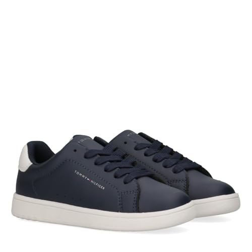 Tommy Hilfiger Dziecięce buty dziecięce unisex, biało-niebieskie, 33 EU