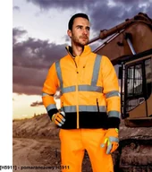 Bluzy męskie - Ardon HiViz ARDON SIGNAL - bluza polarowa - pomarańczowy H5911 4XL - miniaturka - grafika 1