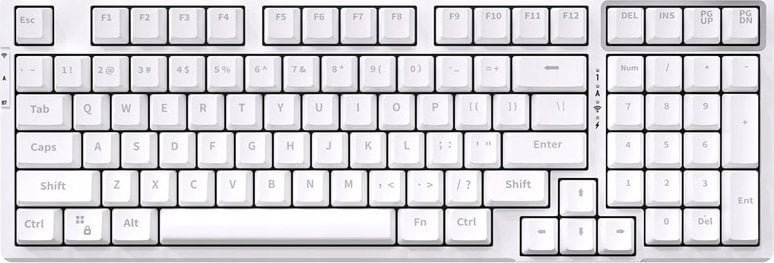 Endgame Gear VGN V98 Gaming Tastatur, Numbani Switch - weiß US V98 V2 WHITE