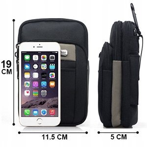 SPAHER saszetka na ramię 10037 czarny