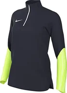 Koszulki i topy damskie - Nike Soccer Drill Top W Nk Df Strk23 Dril Top, Obsydian/Volt/Barely Volt/White, DR2296-452, XL - miniaturka - grafika 1