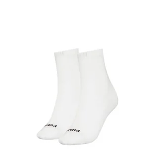 Skarpety damskie Puma HEART LOGO SHORT CREW 2-PACK białe 93855501 - Skarpetki i podkolanówki sportowe - miniaturka - grafika 1