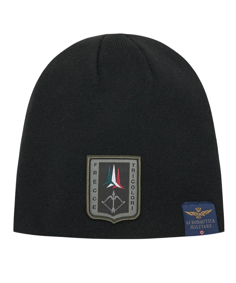AERONAUTICA MILITARE Czarna męska czapka