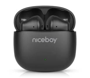 Niceboy Beans 4 POP - 200 mAh + 2x 30 mAh IPX4 czarny - Słuchawki - miniaturka - grafika 1