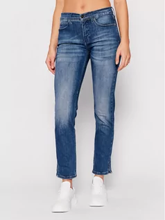 Spodnie damskie - Calvin Klein Jeansy K20K203090 Granatowy Slim Fit - grafika 1