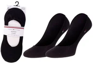 Skarpetki damskie - TOMMY HILFIGER DAMSKIE STOPKI MOKASYNY 2P. BLACK 343025001 200 - Rozmiar: 35-38 - miniaturka - grafika 1