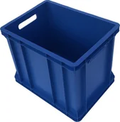 Pojemniki przemysłowe - qBox Pojemnik transportowy 1/2 EURO 270 wym. 400 x 300 x 270 mm kolor niebieski - miniaturka - grafika 1