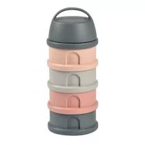 Beaba Pojemniki na mleko w proszku 4 komory mineral grey/pink - Akcesoria do karmienia - miniaturka - grafika 1