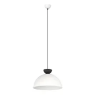 Lampy sufitowe - Lampa wisząca, biało-czarna 1475/1L z serii LUNARO 1L BL WHITE/BLACK - miniaturka - grafika 1
