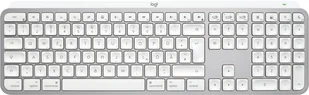 Logitech MX Keys S for Mac klawiatura Biuro RF Wireless + Bluetooth QWERTZ Niemiecki Aluminium, Biały - Klawiatury - miniaturka - grafika 1