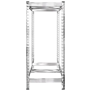 2-poziomowe regały na opony, 4 szt., 110x40x110 cm, stal - Szafy i regały magazynowe - miniaturka - grafika 7