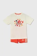 Komplety dla niemowląt - adidas komplet niemowlęcy kolor czerwony - miniaturka - grafika 1