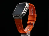 Smartwatch - GlacierX Echo Select Silver Pomarańczowy - miniaturka - grafika 1