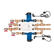 Akcesoria kominkowe - Kratki.pl zestaw mosiężny Wymiennikowo-pompowy 30 ZPW2K30 - miniaturka - grafika 1