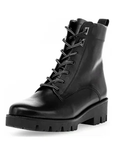 Gabor Skórzane botki w kolorze czarnym - Botki damskie - miniaturka - grafika 1