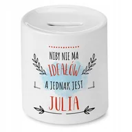 Skarbonki - Skarbonka Dla Juli Julki na Urodziny na Prezent z Nadrukiem ze Zdjęciem - miniaturka - grafika 1