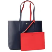 Torebki damskie - Torebka Lacoste Shopping Bag NF2142AA Czerwony - miniaturka - grafika 1
