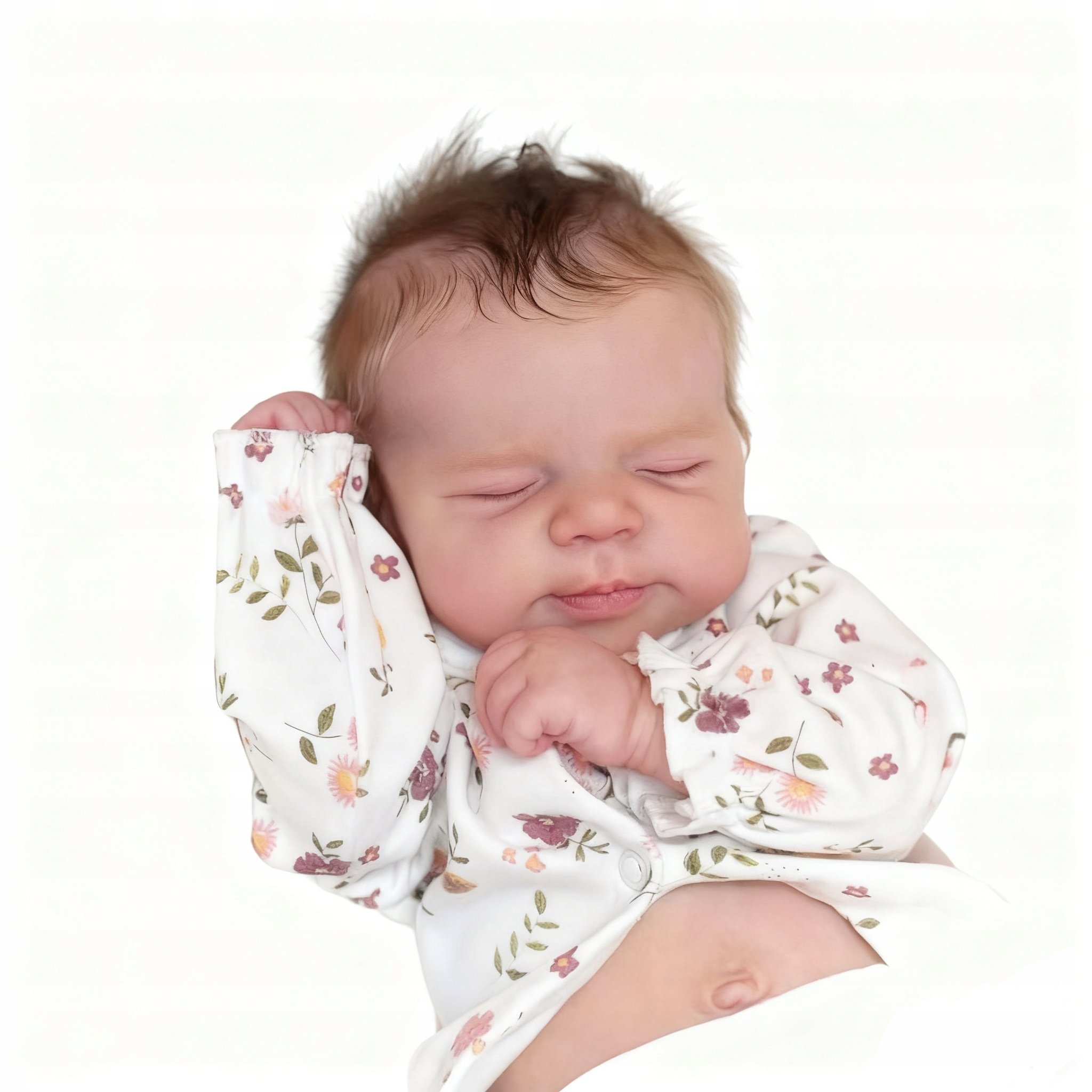 Śpiąca Lalka Reborn Jak Prawdziwe Niemowlę 49 CM