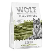 Sucha karma dla psów - Wolf of Wilderness Senior "Green Fields", jagnięcina (bez zbóż) 400 g - miniaturka - grafika 1