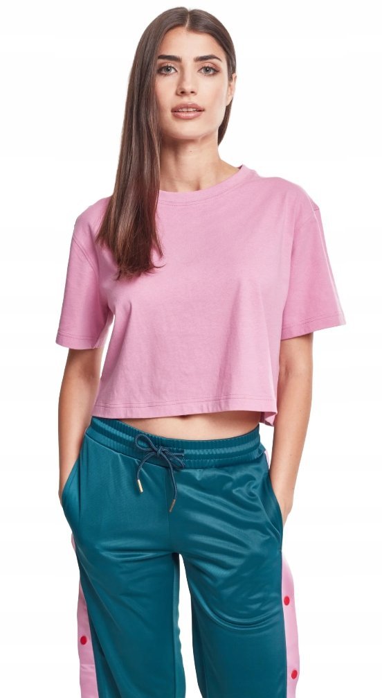 URBAN CLASSICS KRÓTKI RÓŻOWY T-SHIRT KLASYCZNY KRÓTKI RĘKAW M JPA