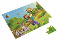 Puzzle - Puzzle MINECRAFT + IMIĘ + pudełko A4 120 el. #3 - miniaturka - grafika 1