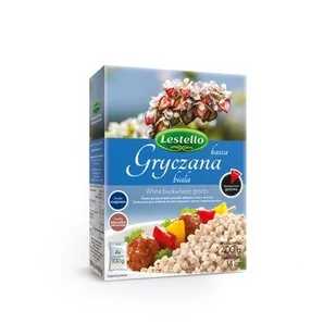 Lestello Kasza gryczana biała 4x100g - Kasza - miniaturka - grafika 1