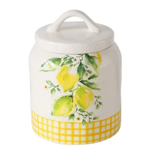 Ceramiczny pojemnik kuchenny w cytryny, LEMONY - Pojemniki kuchenne - miniaturka - grafika 1