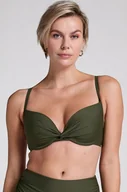 Stroje kąpielowe - Hunkemöller Góra od bikini push-up Luna Zielony - miniaturka - grafika 1