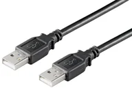 Kable USB - Kabel USB MicroConnect USB2.0 A-A 0,1m M-M Black USBAA01B - miniaturka - grafika 1