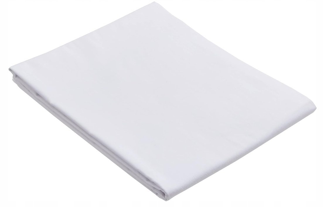 Prześcieradło tradycyjne 160 x 230 Bez gumki BIAŁE HOTELOWE