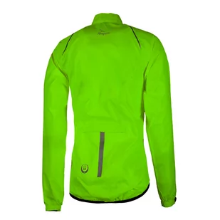 ROGELLI TELLICO kurtka rowerowa przeciwdeszczowa, fluor zielony - Moda i Uroda OUTLET - miniaturka - grafika 1