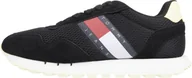 Buty sportowe męskie - Tommy Hilfiger Buty Męskie Runner Mesh Czarne r.43 - miniaturka - grafika 1