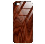 Etui i futerały do telefonów - Etui drewniane iPhone 5/5s/Se Premium Wood Mahogany Forestzone Glass - miniaturka - grafika 1
