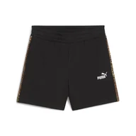 Spodnie sportowe damskie - Damskie szorty Essentials 5" ze zwierzęcym nadrukiem PUMA Black - miniaturka - grafika 1