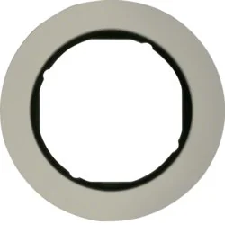 Ramka pojedyncza Berker R.Classic - aluminium/czarny - Klawisze i ramki - miniaturka - grafika 1