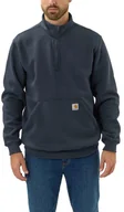 Bluzy męskie - Bluza Carhartt Quarter Zip Midweight Mock New Navy - miniaturka - grafika 1