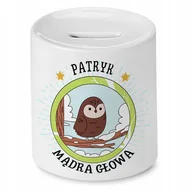 Skarbonki - Skarbonka 330 ml Dla Patryka Syna Dziecka Prezent z Nadrukiem ze Zdjęciem - miniaturka - grafika 1