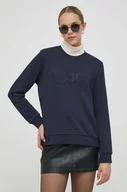 Bluzy damskie - Gant bluza damska kolor granatowy z aplikacją - miniaturka - grafika 1